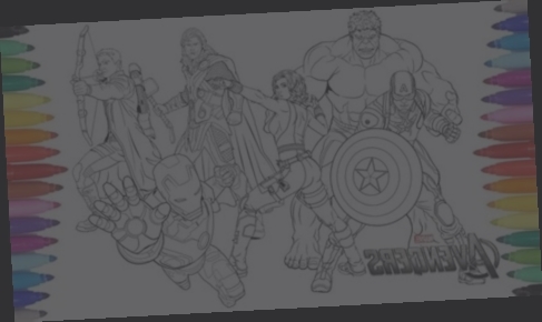 drap de bain avengers