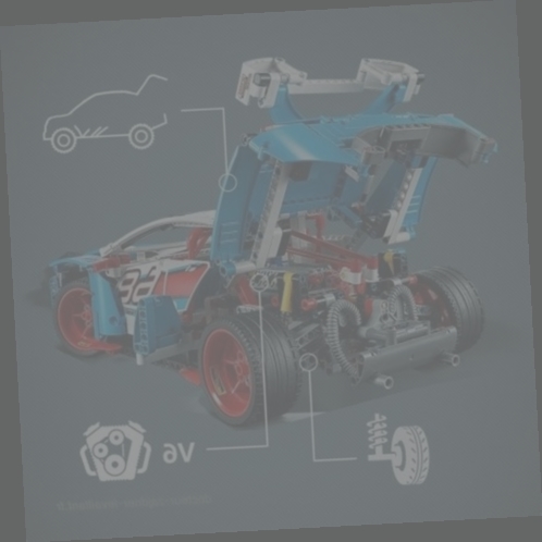 lego technic - la voiture de rallye - 42077 - jeu de construction