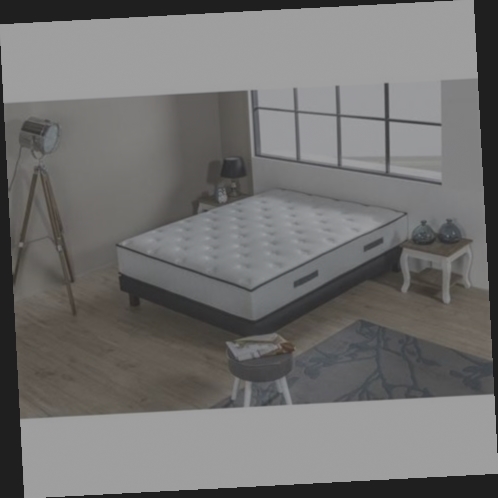 matelas ressorts ensaches 140x190 avec mousse à mémoire de forme 7 zones de confort 22cm