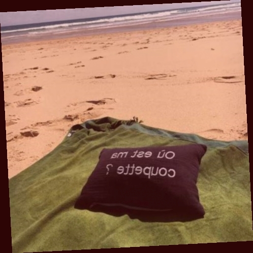 oreiller gonflable plage gifi