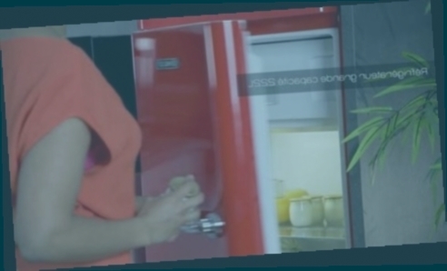 refrigerateur rouge 1 porte
