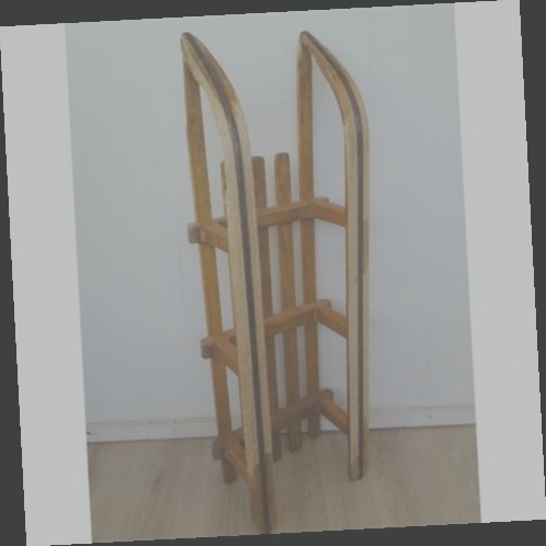 luge en bois deco