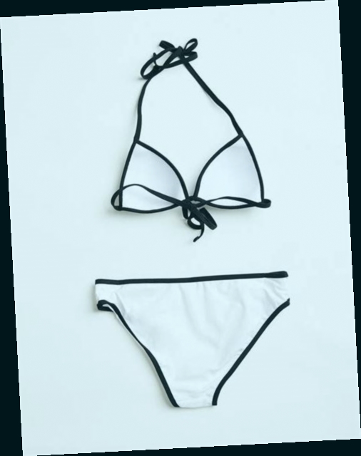 maillot de bain triangle blanc